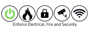Enforce Electrical, Fire and Security Ltd landscape logo 300 x 100 Enforce, Electrical, Fire and Security Ltd. landscape button logo copy